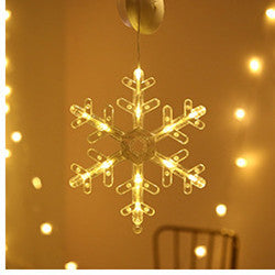 Twinkling Star Curtain Lights – Warm LED Christmas Decor