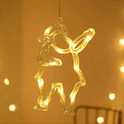 Twinkling Star Curtain Lights – Warm LED Christmas Decor