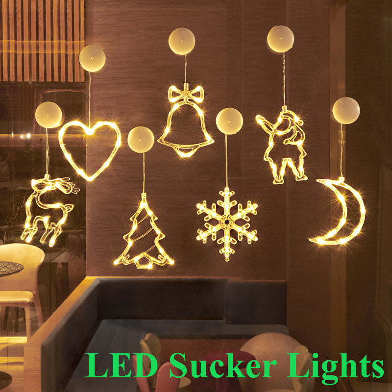 Twinkling Star Curtain Lights – Warm LED Christmas Decor